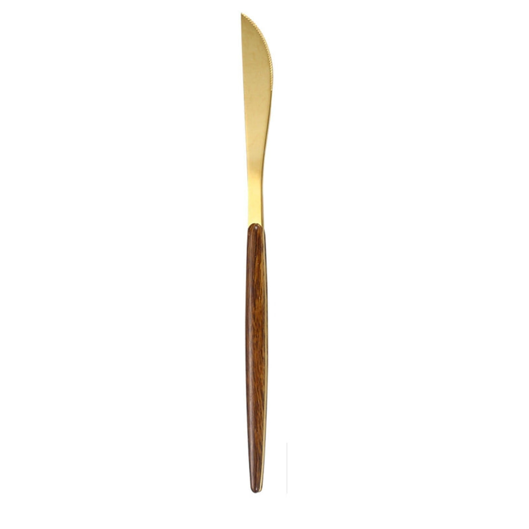 Couvert Bois et Inox Couteau