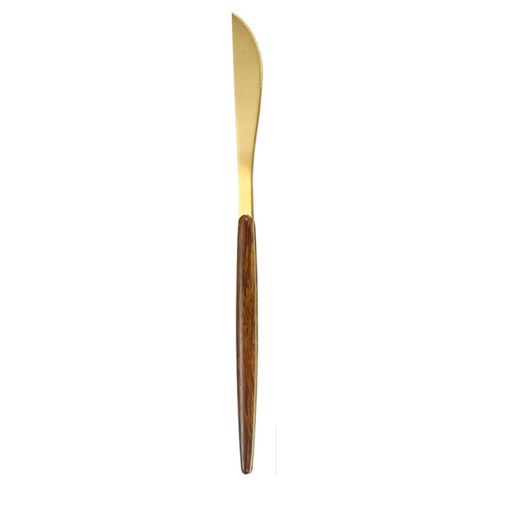 Couvert Bois et Inox Couteau
