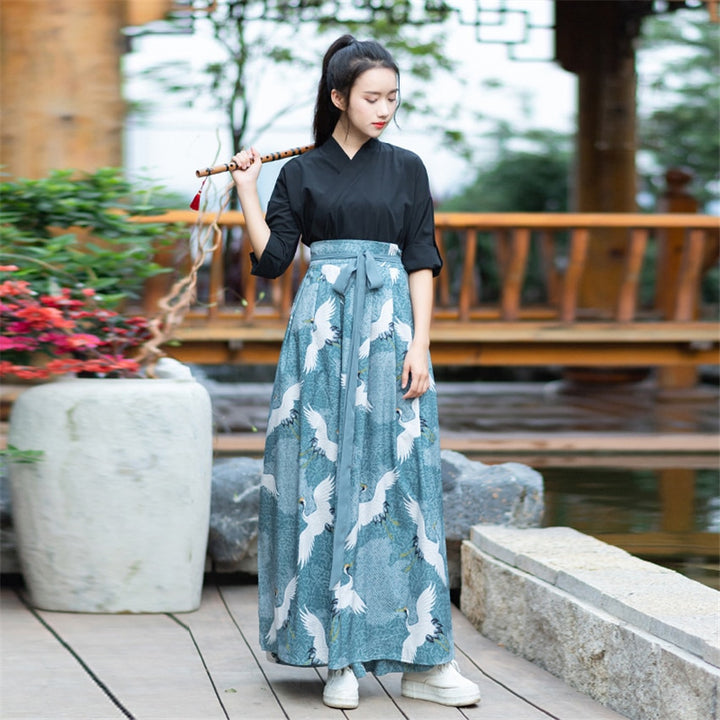 Robe Japonaise Grande Taille Grues