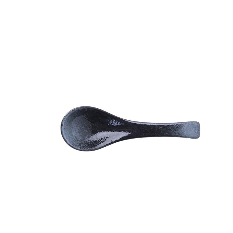 Cuillere Soupe Japonaise Noir et Grise