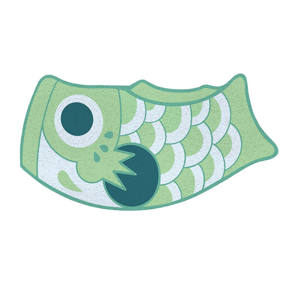 Tapis Japonais Koi Vert
