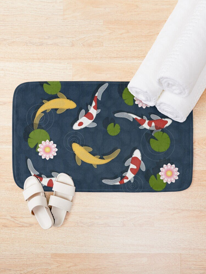 Tapis de Bain Japonais Koi