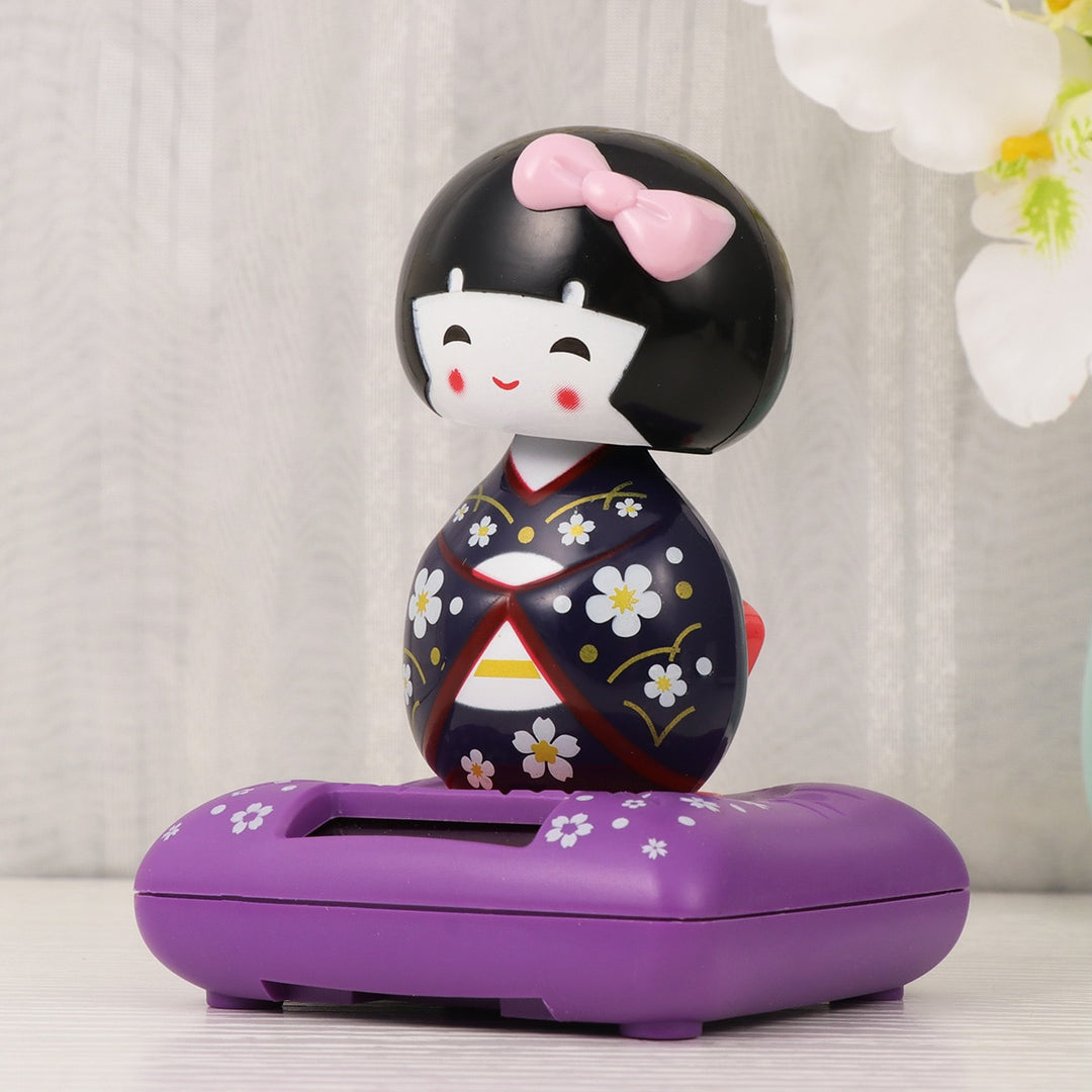 Kokeshi Figurine à énergie solaire