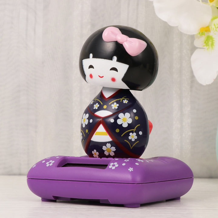 Kokeshi Figurine à énergie solaire