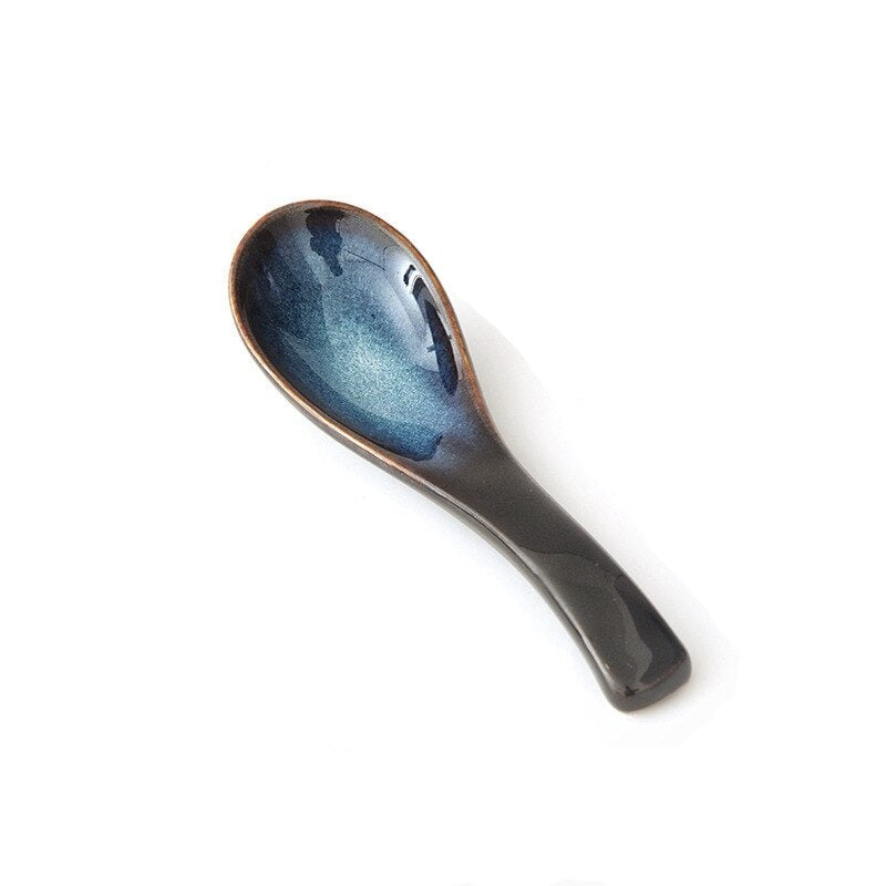 Cuillère à Soupe Japonaise Bleu