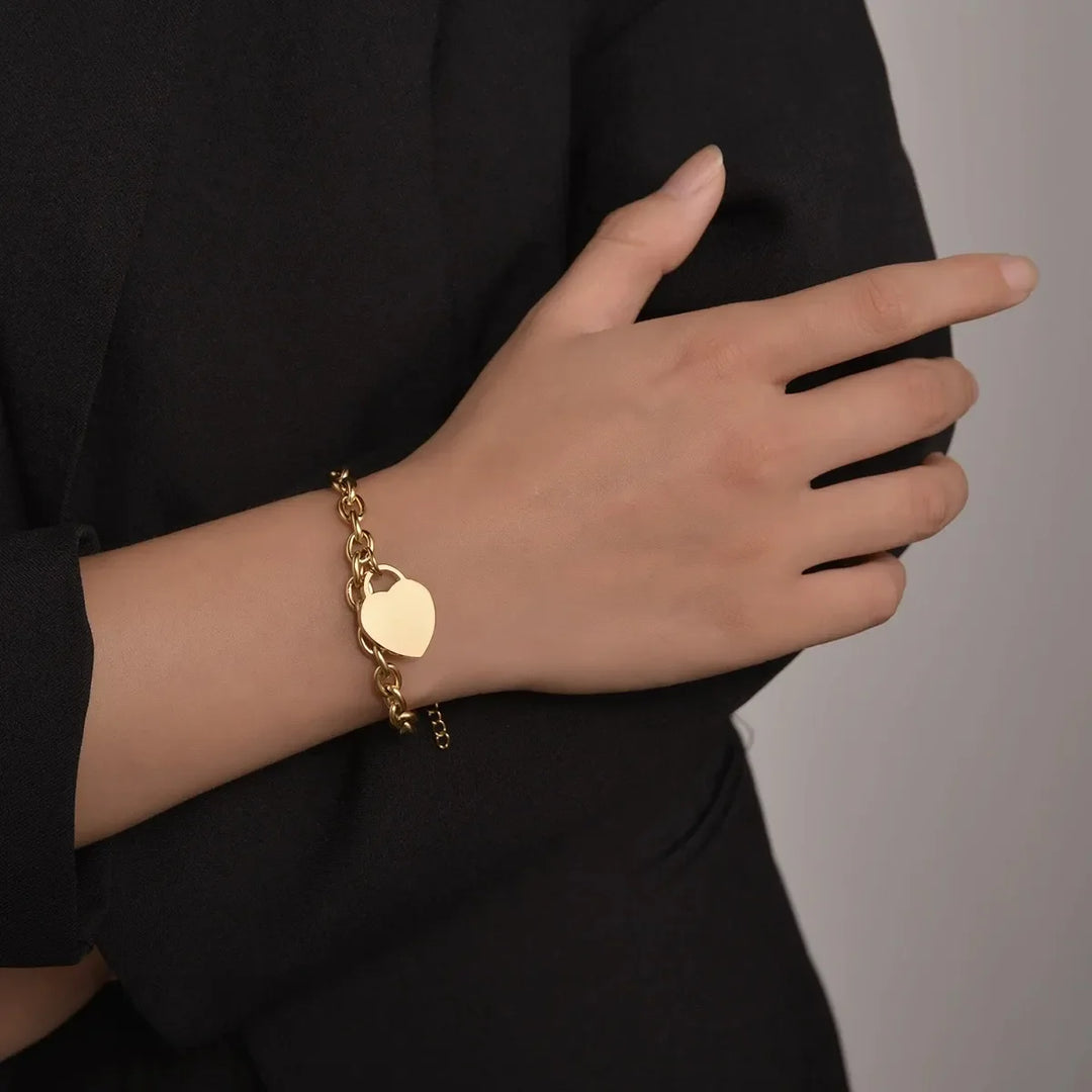 Japanese Personalized Heart Bracelet