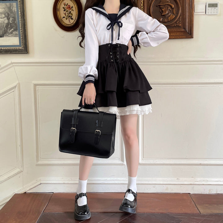 High Waist Japanese Skirt