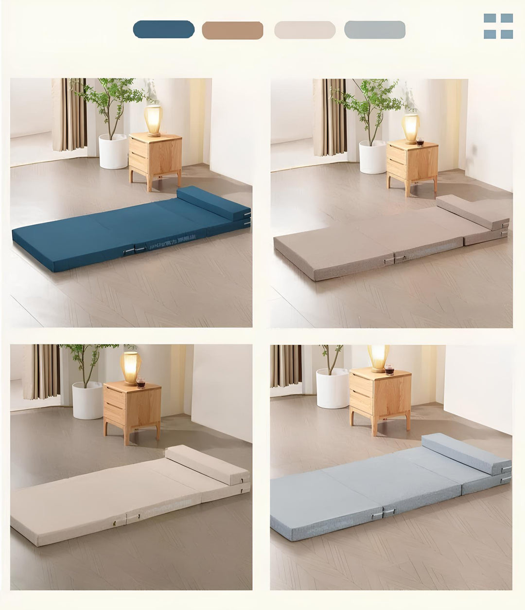 Futon d'Appoint coloris