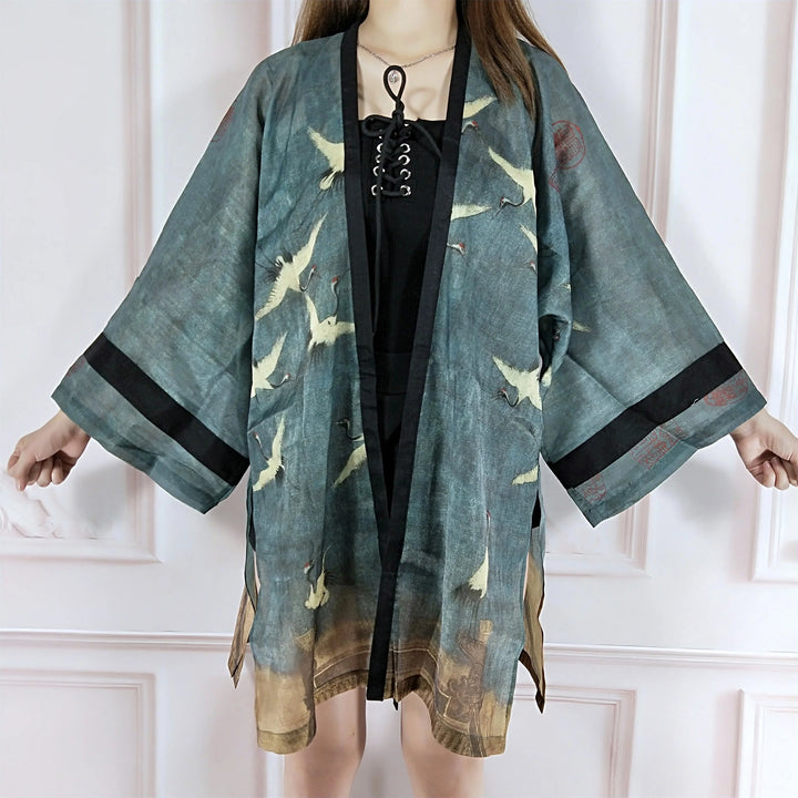 Leichte japanische Kimonojacke für Damen