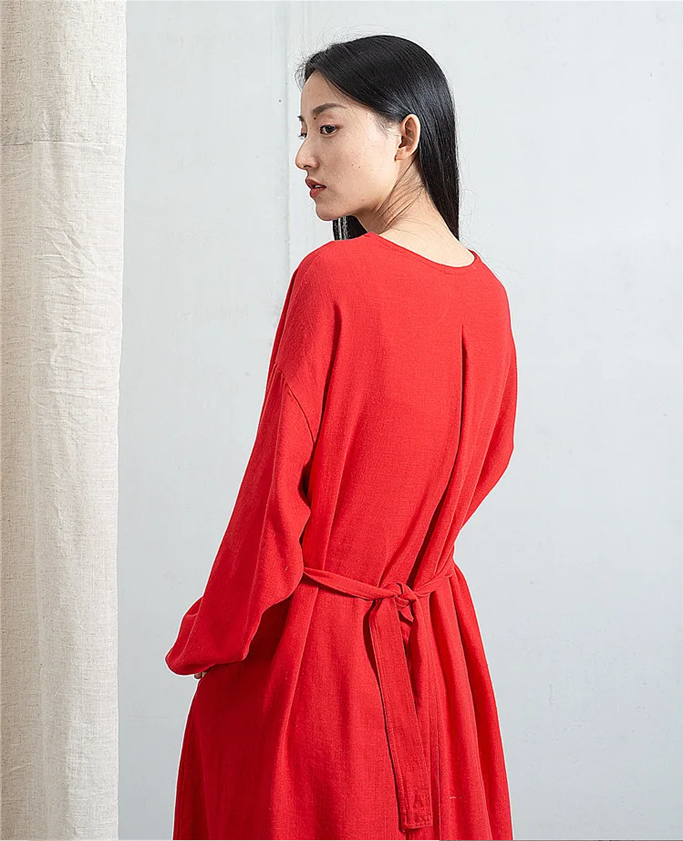 Robe Ample Japonaise rouge