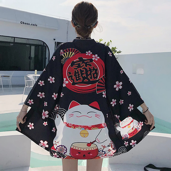 Veste Légère Kimono Femme Japonaise