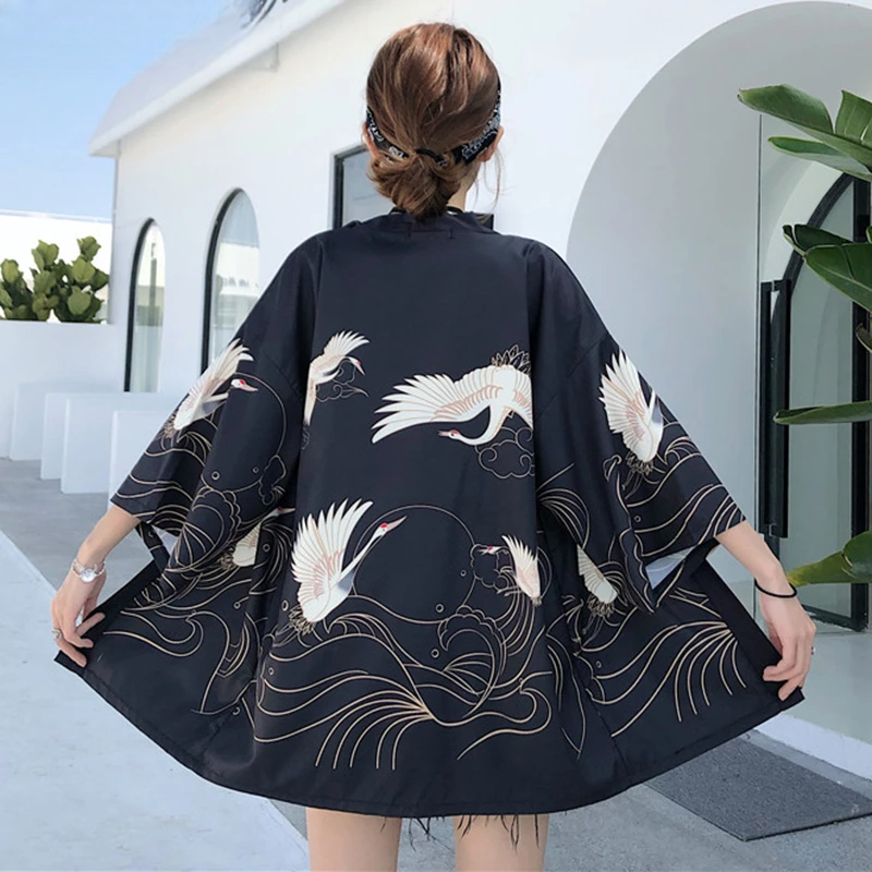 Veste Kimono Femme Blanc Japonais