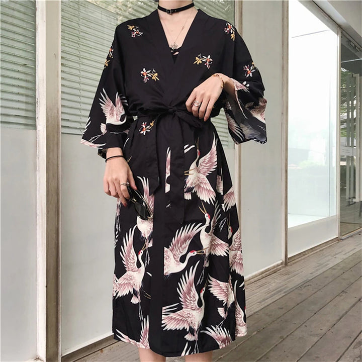 Veste Kimono Long Femme Japonais