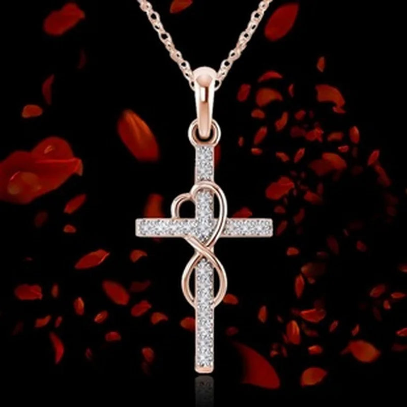 KONFEN Collier Pendentif Croix pour Homme et Femme - Chaîne en Acier Inoxydable 55cm avec Zircons - Style Viking Hip Hop - Bijou Cadeau d'Anniversaire, Argent KONFEN Collier Pendentif Croix pour Homme et Femme - Chaîne en Acier Inoxydable 55cm avec Zircons - Style Viking Hip Hop - Bijou Cadeau d'Anniversaire, Argent