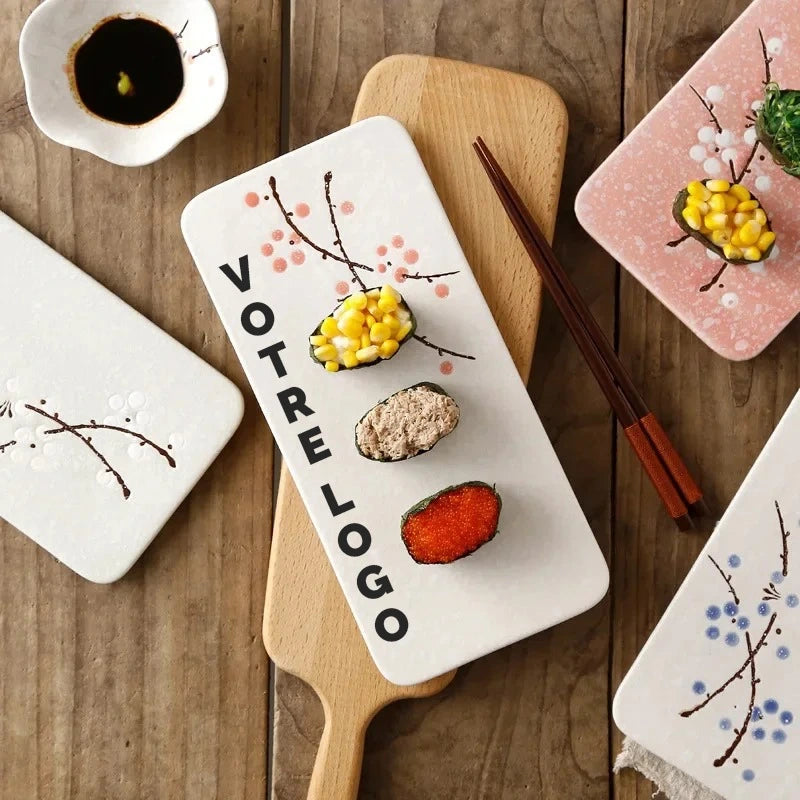 Assiette à Sushis Personnalisable.