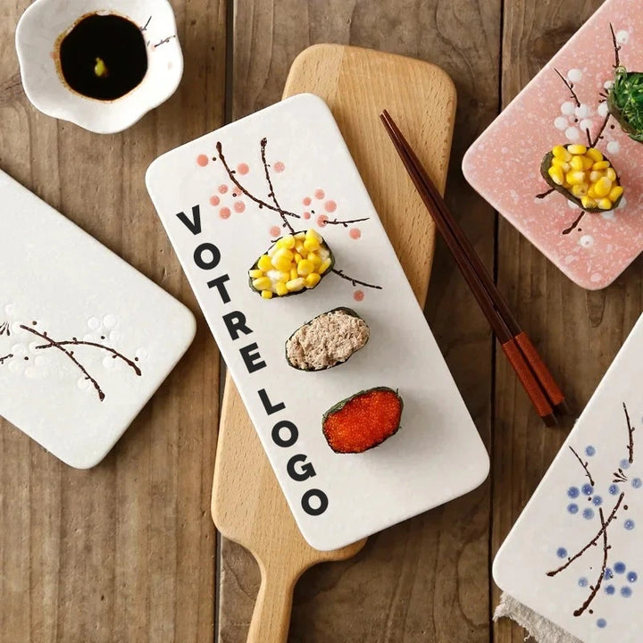 Assiette à Sushis Personnalisable.