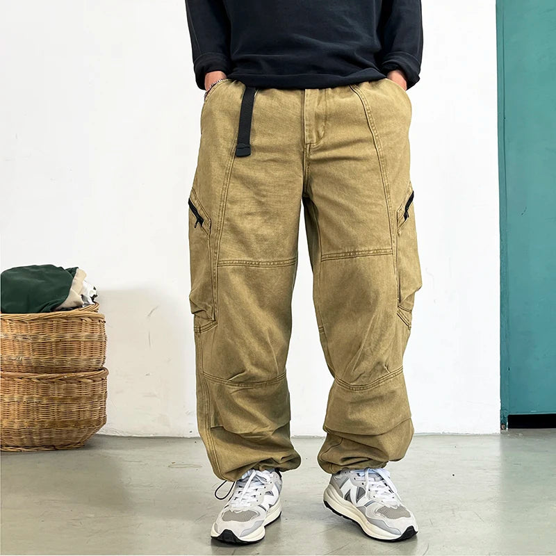 Baggy Japonais Coupe Large Beige