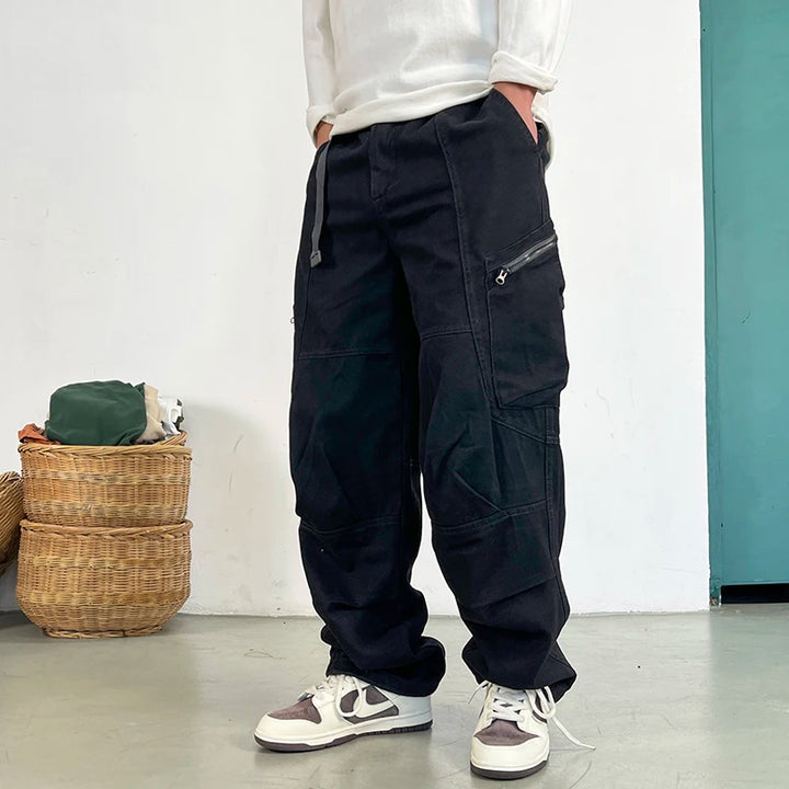 Baggy Japonais Coupe Large Noir