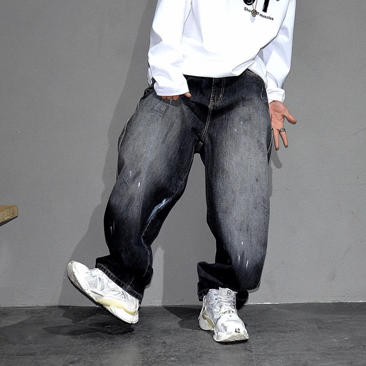 Baggy Japonais Délavé Homme Stylé
