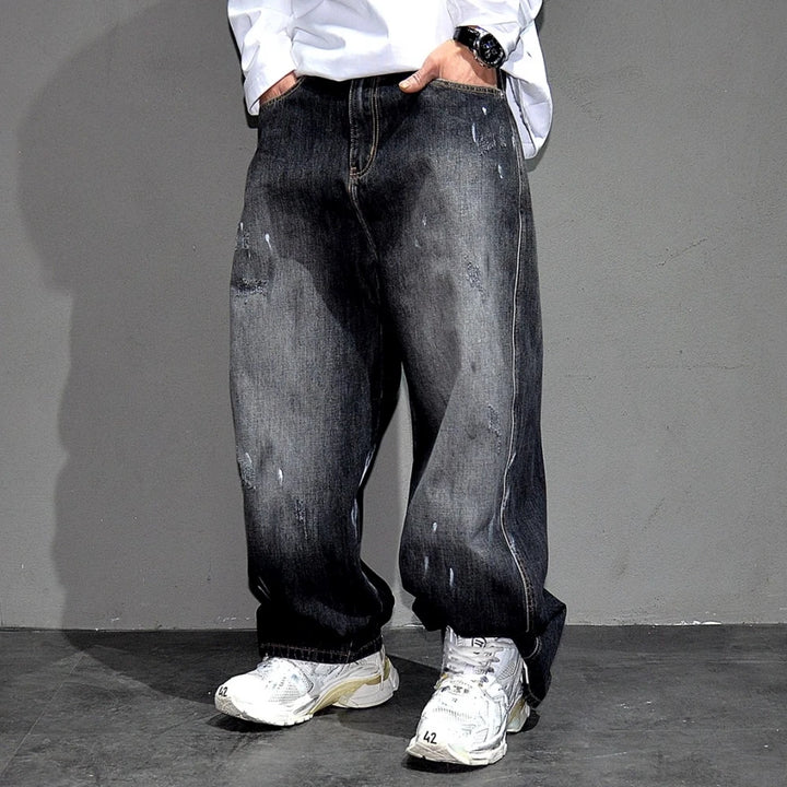 Baggy Japonais Délavé Homme tendance