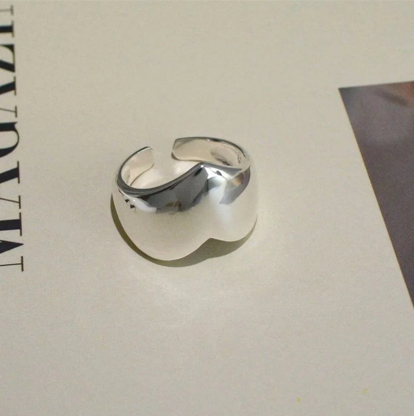 Bague Japonaise Cœur Originale en Argent