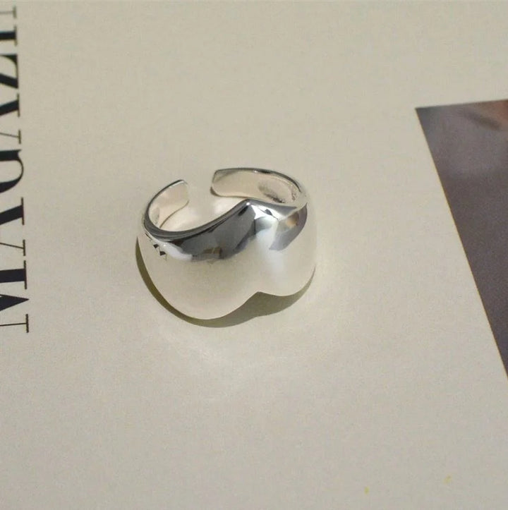 Bague Japonaise Cœur Originale en Argent