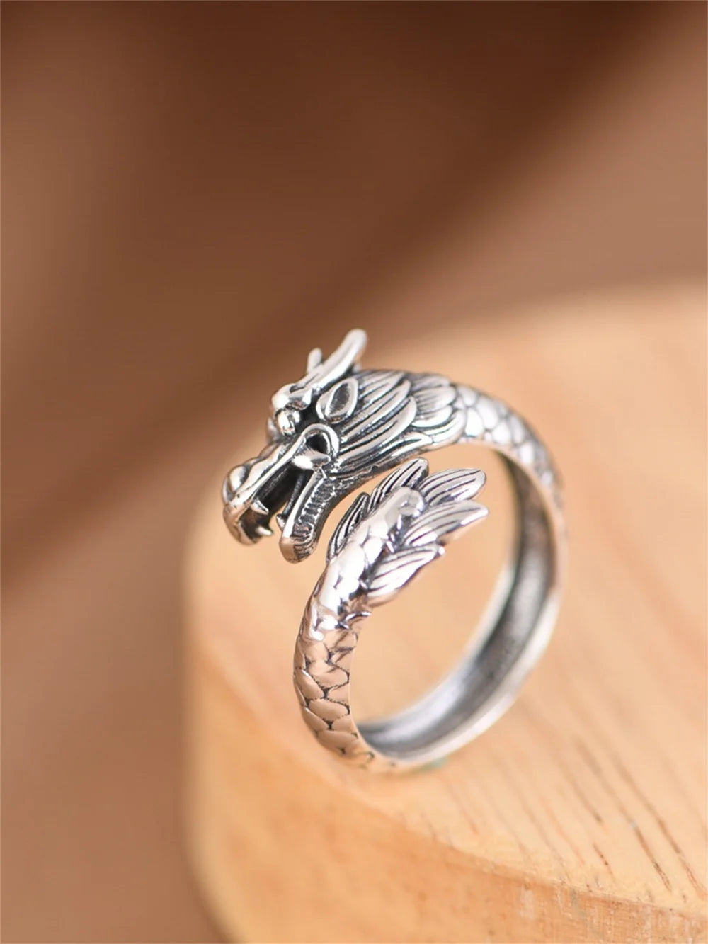 Bague Japonaise Motif Dragon stylé