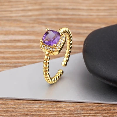 Bague Japonaise en Zircone Cubique chic