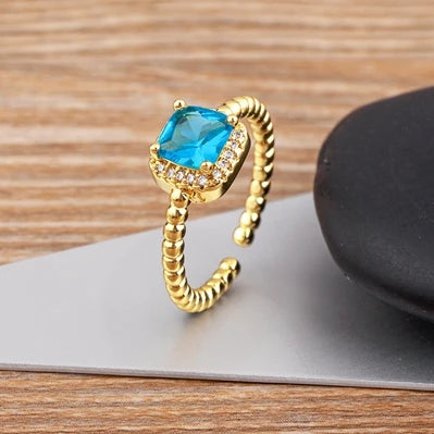 Bague Japonaise en Zircone Cubique fashion