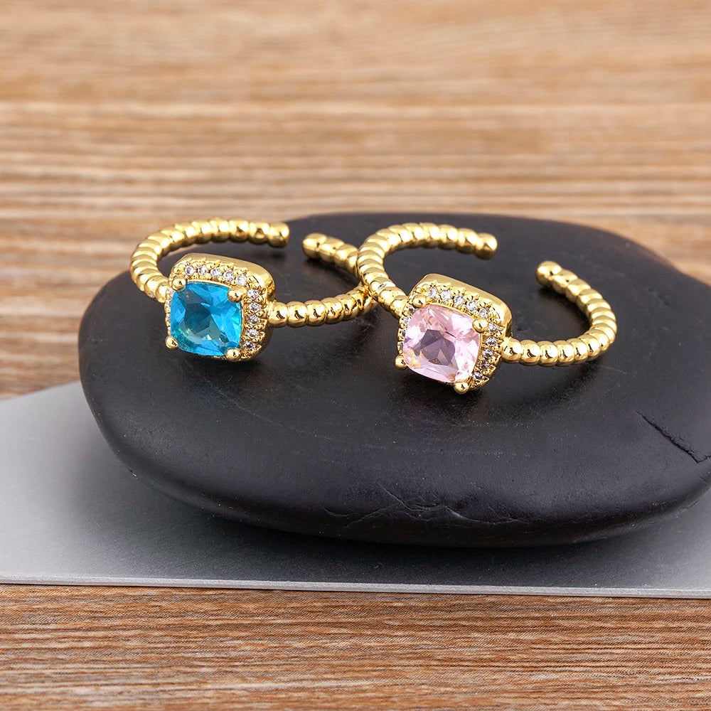 Bague Japonaise en Zircone Cubique stylé