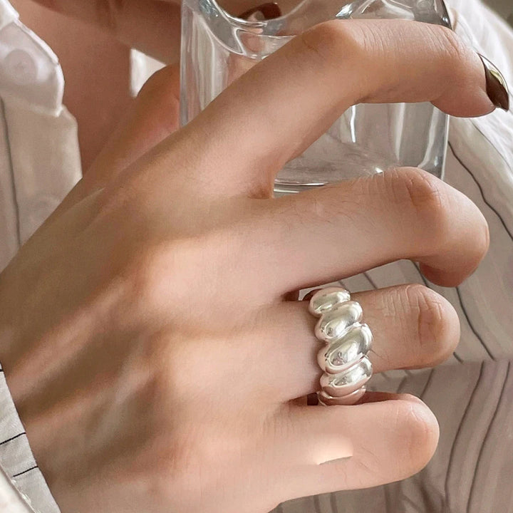 Bague Japonaise Élégante en Argent chic