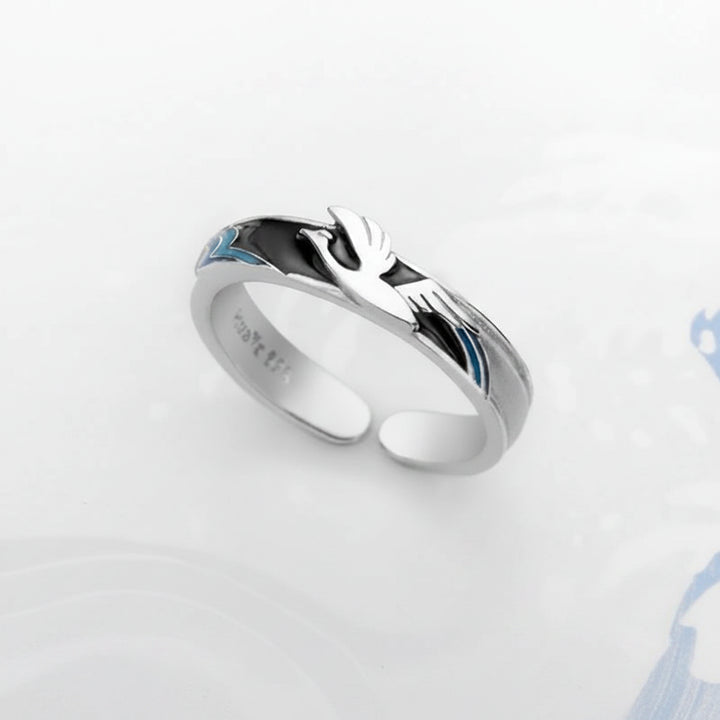 Bague couple style japonais modèle femme