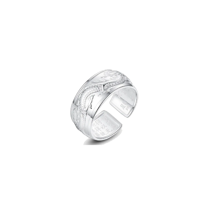 Bague dragon japonais argent