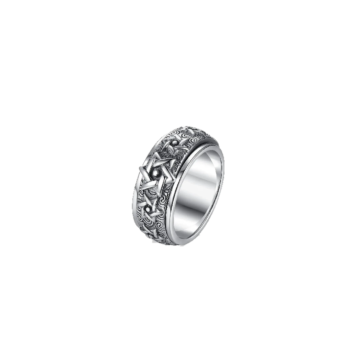 Bague homme style japonais en argent