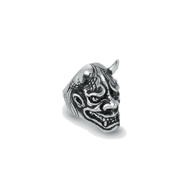Bague tête démon japonais unique