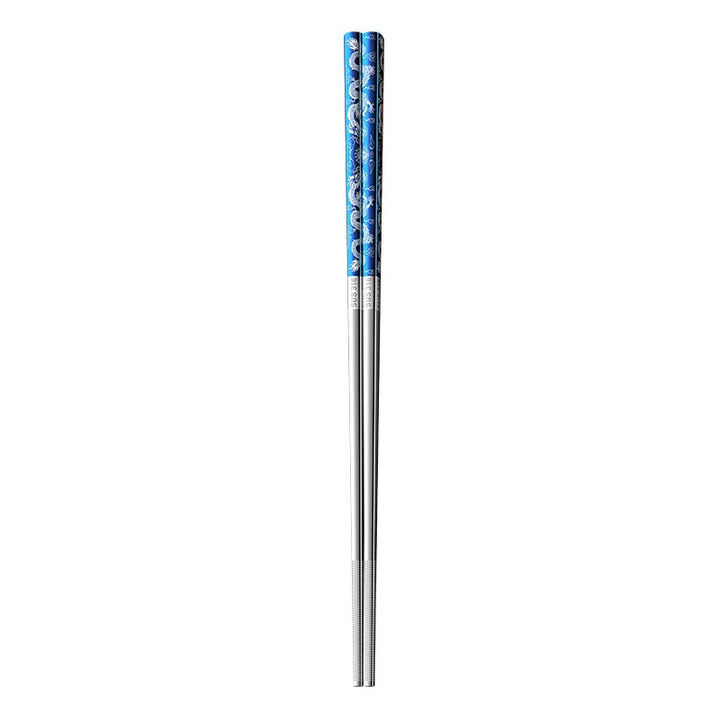 Baguette Japonaise à Motif Dragon Bleu
