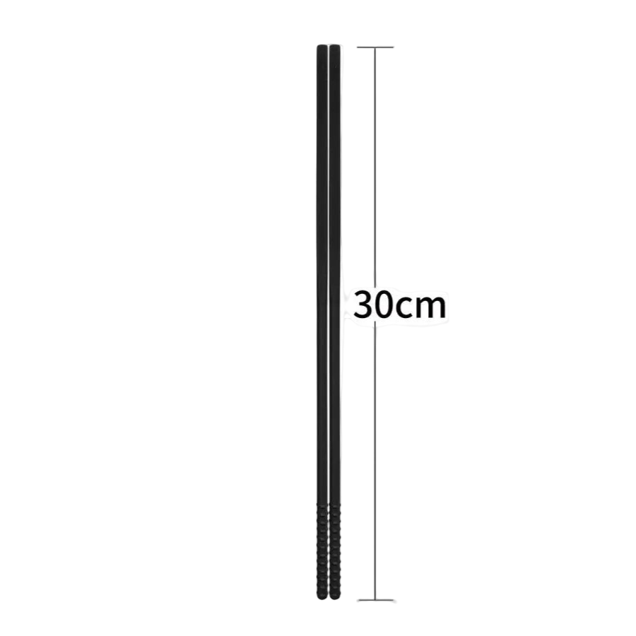 Baguette Japonaise en Silicone Colorée Noire
