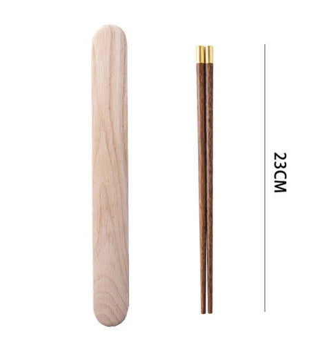 Baguette japonaise avec boîte en bois