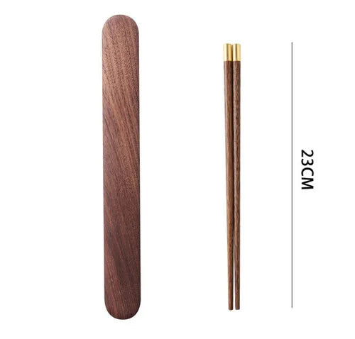 Baguette japonaise avec boîte en bois