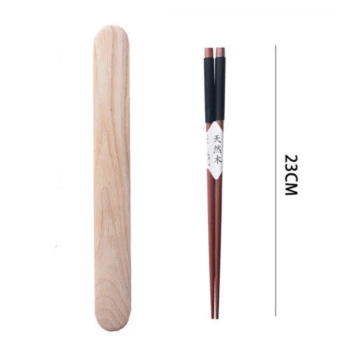 Baguette japonaise avec boîte en bois