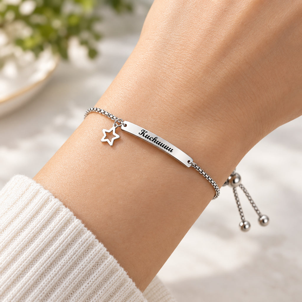 Bijou Japonais Personnalisé Réglable Etoile argent