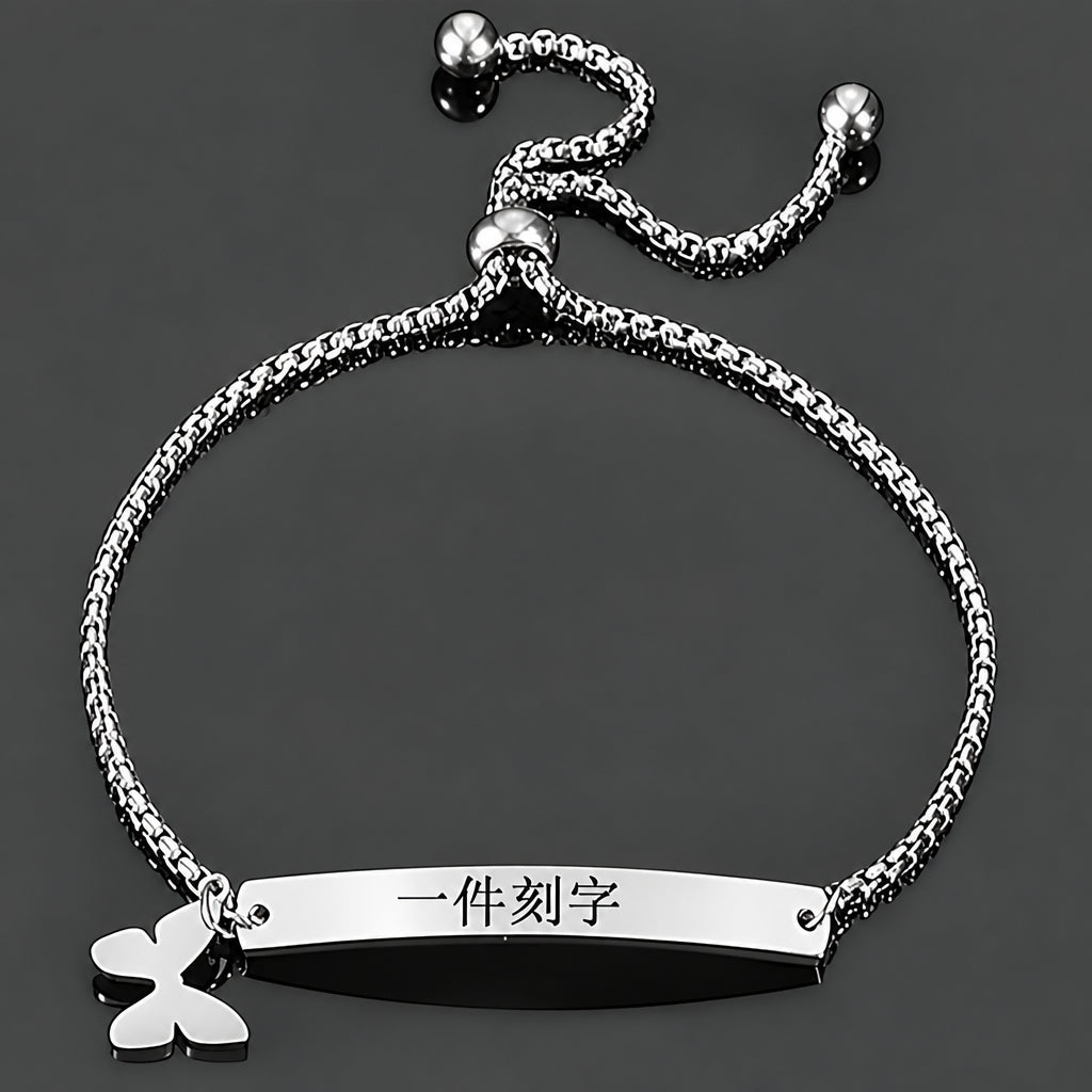 Bijou Japonais Personnalisé Réglable Papillon argent