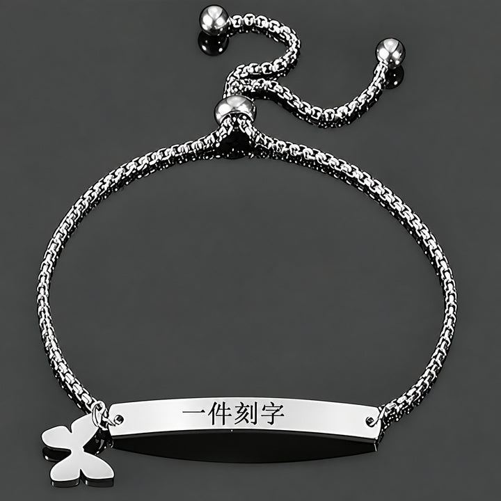 Bijou Japonais Personnalisé Réglable Papillon argent