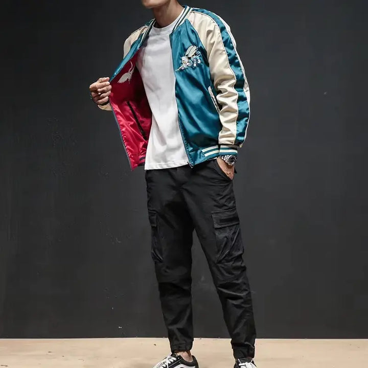 Bomber Femme Imprimé Japonais moderne