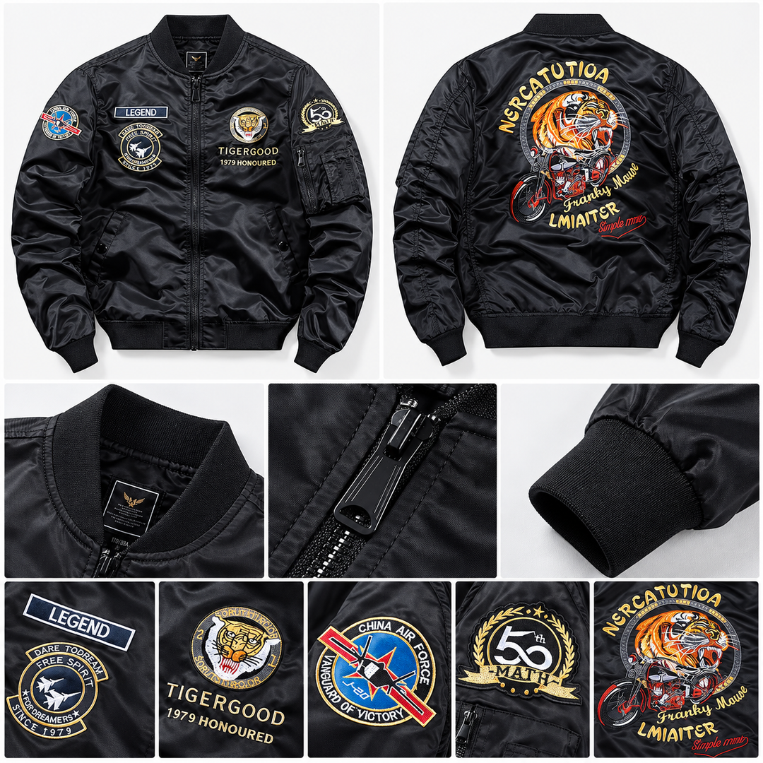 Bomber Japonais Tête de Tigre graphique