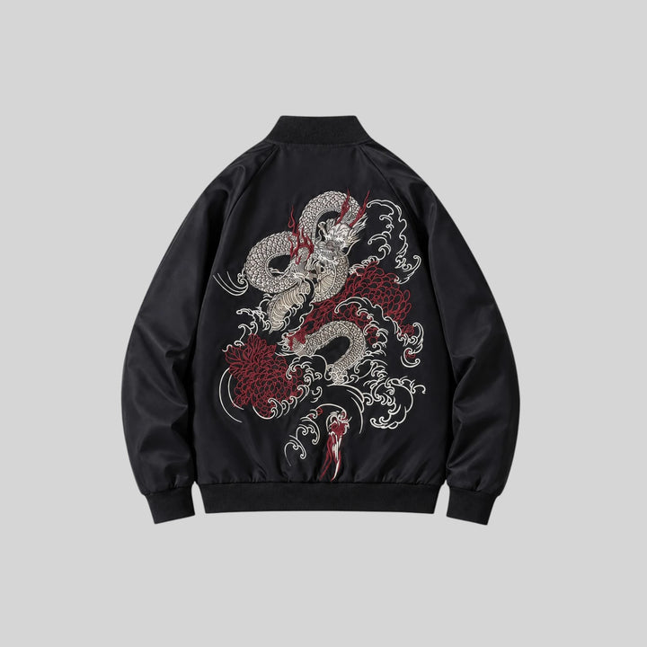 Bomber Motif Japonais fashion