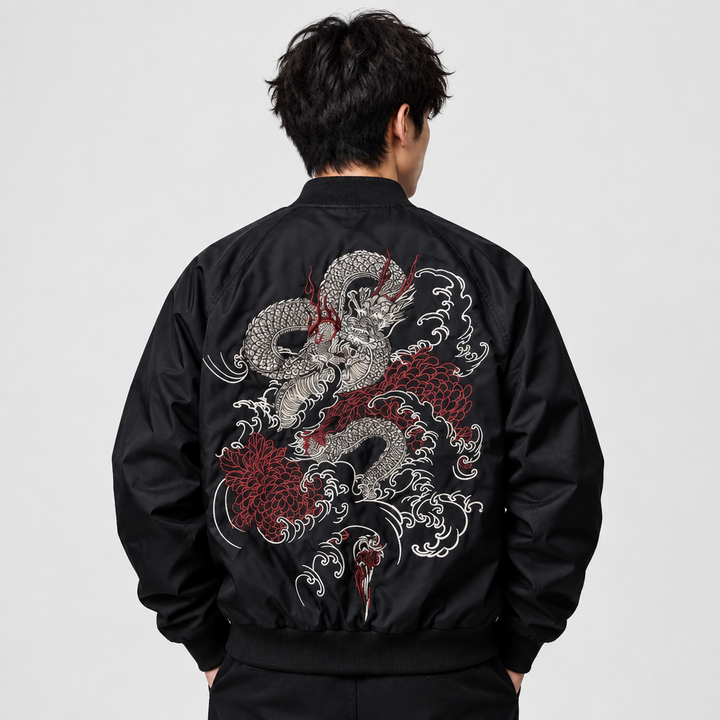Bomber Motif Japonais moderne