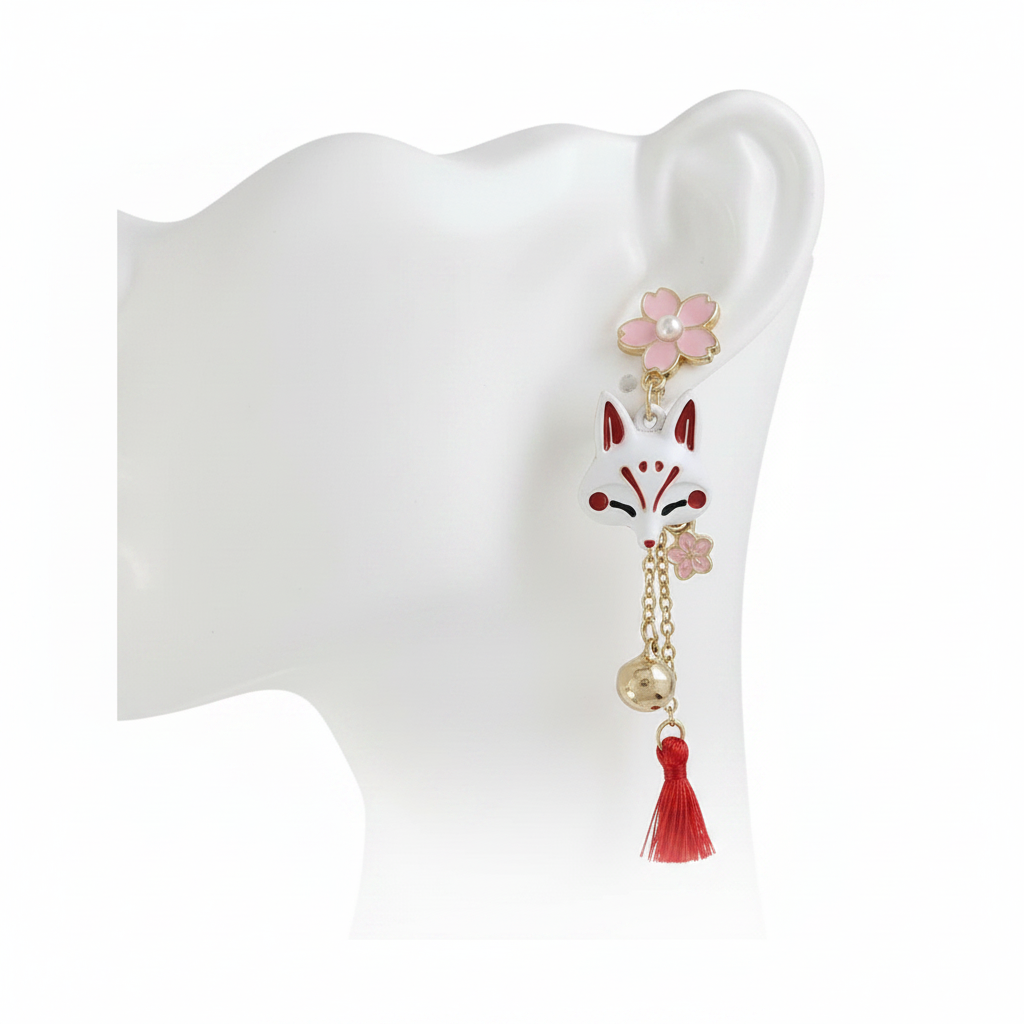 Boucle d'Oreille Japonaise Originale  tendance