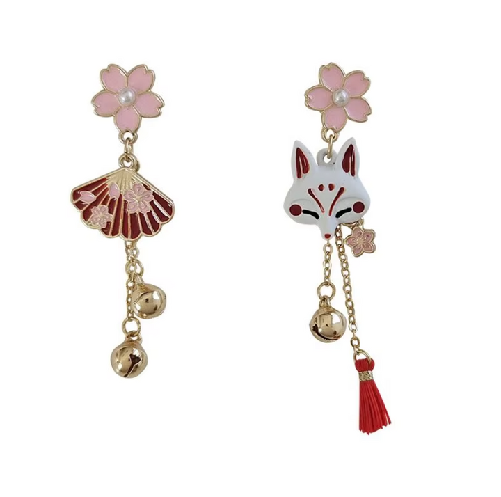 Boucle d'Oreille Japonaise Originale unique