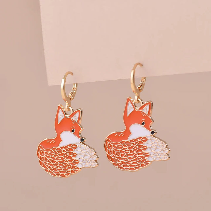 Boucle d'Oreille Japonaise Renard
